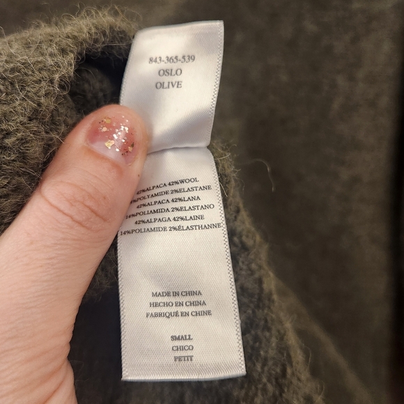 Rails Oslo Cartigan Button Up Wool Alpaca Blend in Olive Size Small - Picture 11 of 11